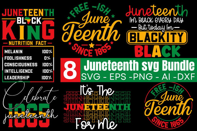 Juneteenth svg bundle designs, Juneteenth svg files for cricut, Juneteenth png bundle, Black king nutrition facts svg, Celebrate juneteenth SVG BB Type Studios 