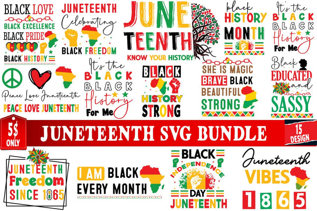 Juneteenth SVG Bundle,Black History Month SVG Bundle,Juneteenth SVG Cut File, Juneteenth Sublimation Design, Juneteenth SVG Cut File, Juneteenth Sublimation Design, Black hIstory SVG Bundle , Black Woman SVG Design SVG BlackCatsMedia 