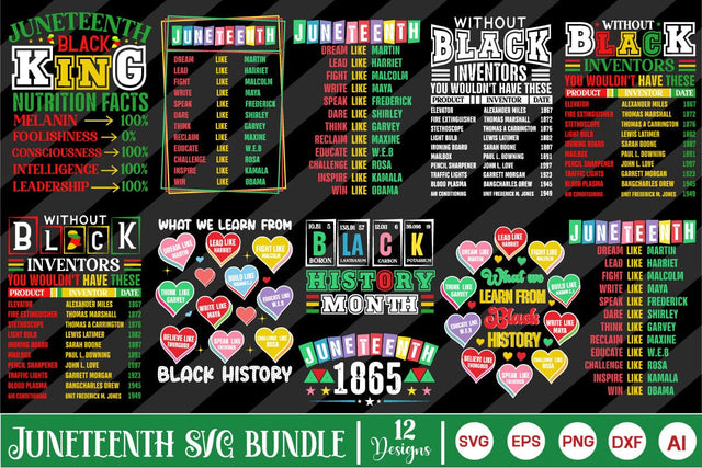 Juneteenth SVG PNG Bundle, Black History SVG PNG Design SVG DesignPlante 503 