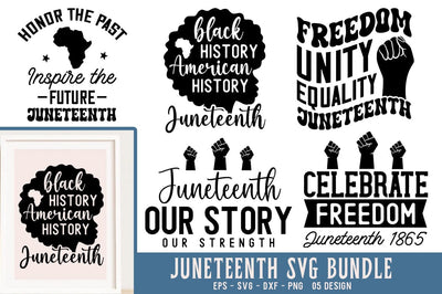 Juneteenth SVGs Bundle, Juneteenth Quotes SVG SVG FiveStarCrafting 