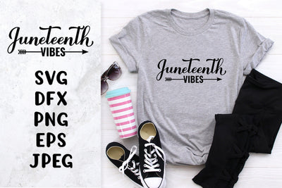 Juneteenth vibes SVG. Black pride quote. Shirt design SVG LaBelezoka 