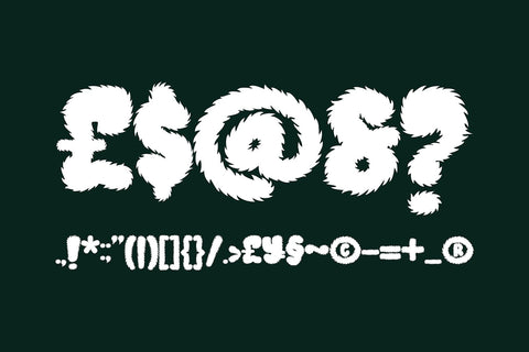 Jungle Boys – Furry Jungle Display Font Font Mozzatype 