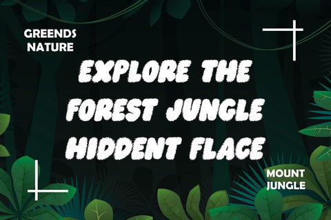 Jungle Boys – Furry Jungle Display Font Font Mozzatype 