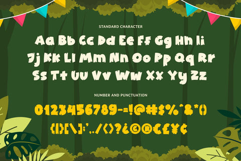 Jungle Kids - Kids Font Font Mozarella 