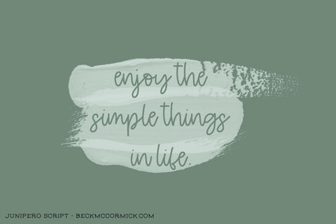 Junipero Script Font Beck McCormick 