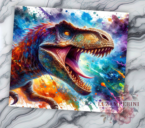 Jurassic Dino Raptor Tumbler Wrap, Raptor, Dinosaur, Jurassic, Tumbler Wrap, Sublimation Design, Dino Decor, Kids Gift Sublimation Li Zamperini 