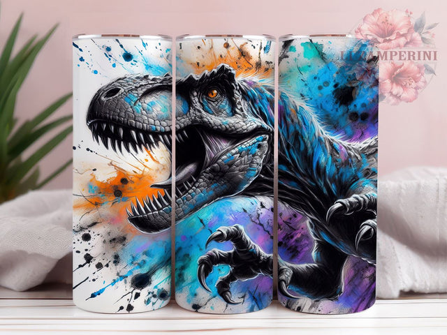 Jurassic Dino Raptor Tumbler Wrap, Raptor, Dinosaur, Jurassic, Tumbler Wrap, Sublimation Design, Dino Decor, Kids Gift Sublimation Li Zamperini 