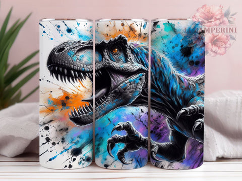Jurassic Dino Raptor Tumbler Wrap, Raptor, Dinosaur, Jurassic, Tumbler Wrap, Sublimation Design, Dino Decor, Kids Gift Sublimation Li Zamperini 