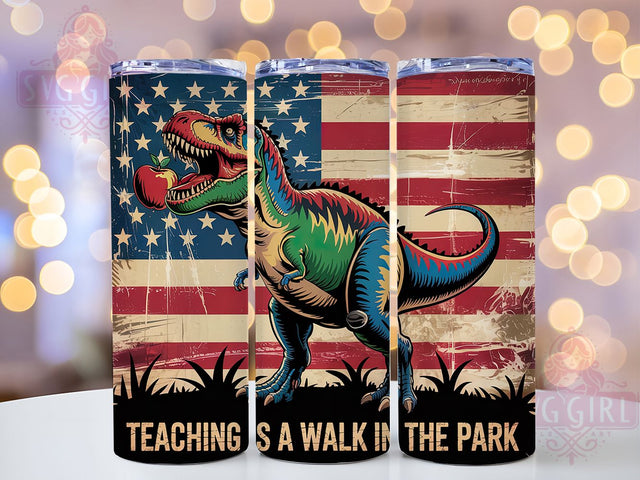 Jurassic Genius Teacher Tumbler Wrap, Funny Teaching Quote, T-Rex Education Gift, Teacher Humor Design, Prehistoric Teacher Gift, Science Teacher Present, Teaching Pun Tumbler Sublimation SvggirlplusArt 