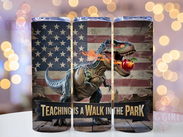 Jurassic Genius Teacher Tumbler Wrap, Funny Teaching Quote, T-Rex Education Gift, Teacher Humor Design, Prehistoric Teacher Gift, Science Teacher Present, Teaching Pun Tumbler Sublimation SvggirlplusArt 