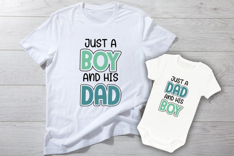 Just a boy and his dad and Just a dad and his boy SVG Design SVG Designangry 