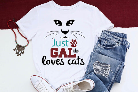 Just A Gal Who Loves Cats-01 SVG Angelina750 