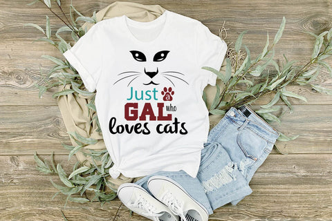 Just A Gal Who Loves Cats-01 SVG Angelina750 