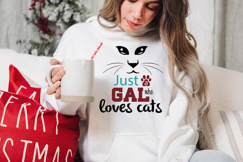 Just A Gal Who Loves Cats-01 SVG Angelina750 