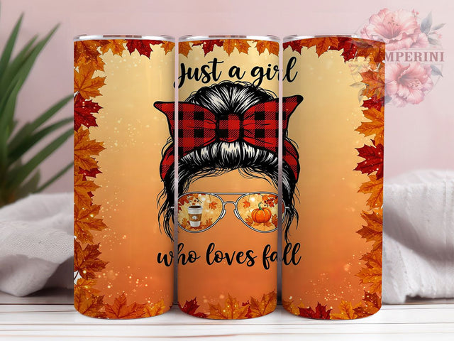 Just A Girl Fall Pumpkin Tumbler, Just A Girl Tumbler, 20Oz Tumbler Design, Autumn Sublimation PNG, Pumpkin Tumbler Wrap, Fall Aesthetic Tumbler, Sublimation Tumbler Design Sublimation Li Zamperini 