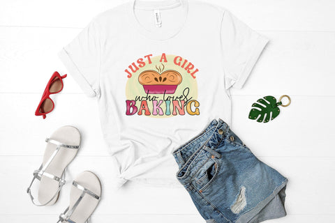 Just a Girl Who Loves Baking, Funny Kitchen PNG Sublimation CraftLabSVG 