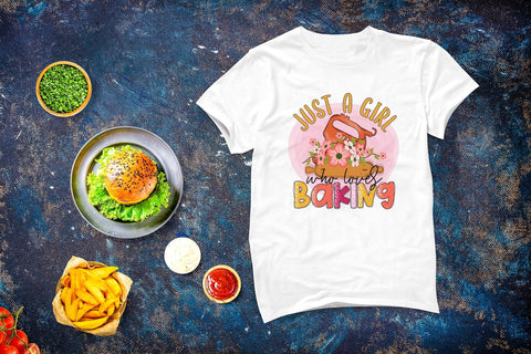 Just a Girl Who Loves Baking - Funny Kitchen Sublimation Sublimation CraftLabSVG 