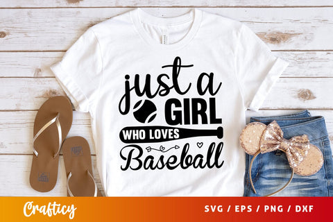 Just a girl who loves baseball SVG Design SVG Designangry 