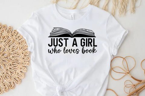 Just a girl who loves book, Reading SVG SVG FiveStarCrafting 