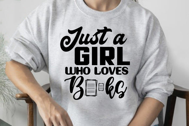 Just a Girl Who Loves Books SVG orpitasn 