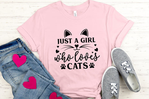 Just a Girl Who Loves Cats SVG SVG CraftLabSVG 