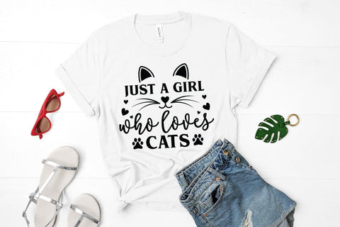 Just a Girl Who Loves Cats SVG SVG CraftLabSVG 