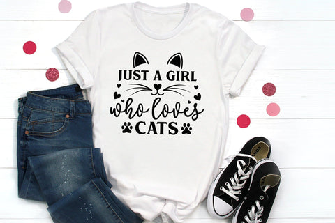 Just a Girl Who Loves Cats SVG SVG CraftLabSVG 