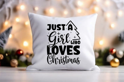 Just A Girl Who Loves Christmas Svg Design SVG Designangry 