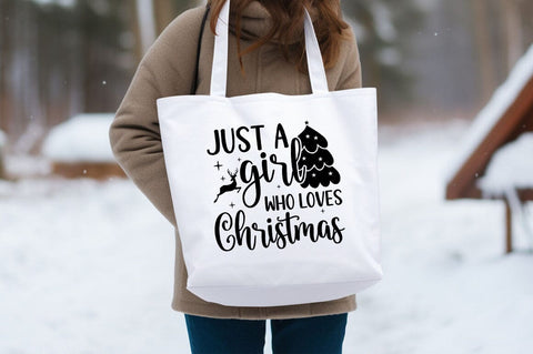 Just A Girl Who Loves Christmas svg Design SVG Designangry 