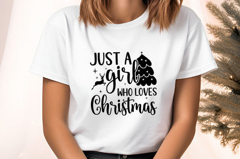 Just A Girl Who Loves Christmas svg Design SVG Designangry 