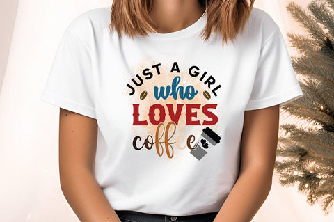 Just a girl who loves coffee PNG Design Sublimation Designangry 