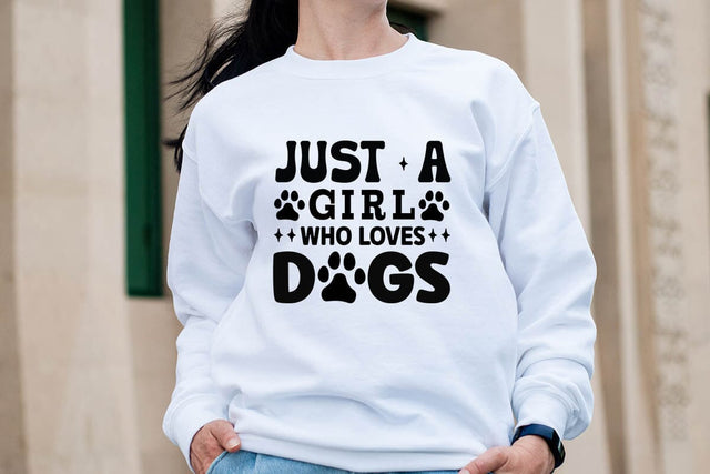Just a girl who loves dogs-01 SVG Angelina750 