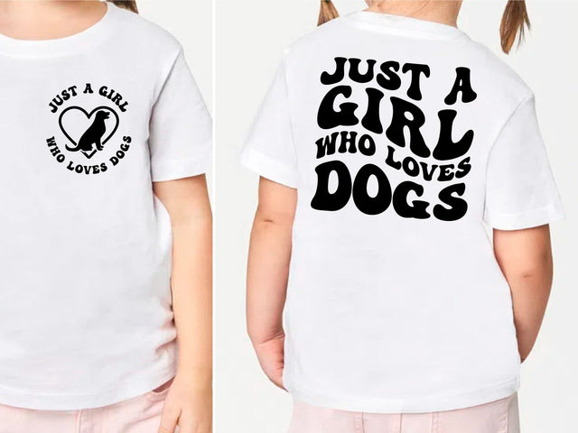 Just A Girl Who Loves Dogs svg, Png SVG Ikonart Design Shop 