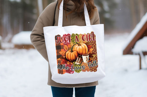 Just a girl who loves fall PNG Design Sublimation Designangry 