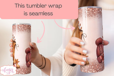 Just a girl who loves fall tumbler wrap sublimation PNG 20oz Sublimation Amorclipart 