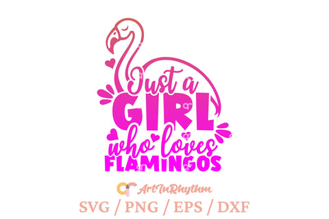 Just a girl who loves flamingos svg, Flamingo svg SVG Artinrhythm shop 