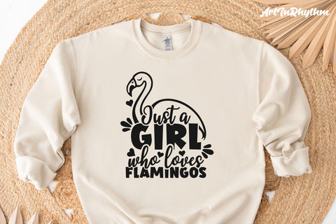 Just a girl who loves flamingos svg, Flamingo svg SVG Artinrhythm shop 