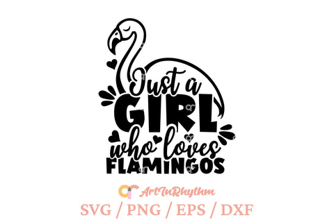 Just a girl who loves flamingos svg, Flamingo svg SVG Artinrhythm shop 