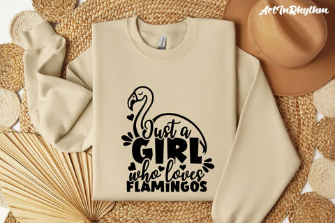 Just a girl who loves flamingos svg, Flamingo svg SVG Artinrhythm shop 