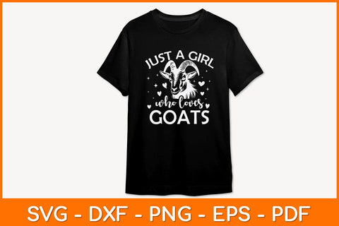 Just A Girl Who Loves Goats Svg Design SVG artprintfile 