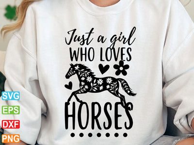 Just A Girl Who Loves Horse SVG SVG artprintfile 