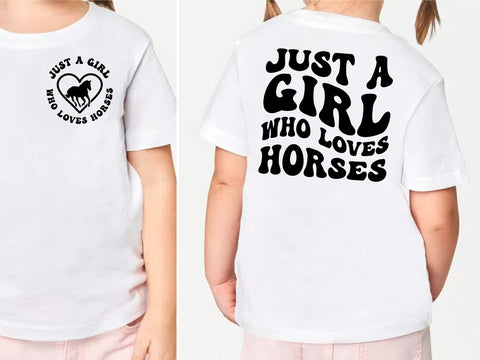 Just A Girl Who Loves Horses Svg, Png SVG Caffeinated SVGs 