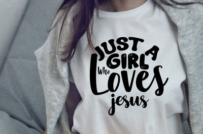 Just a Girl Who Loves Jesus SVG nirmal108roy 
