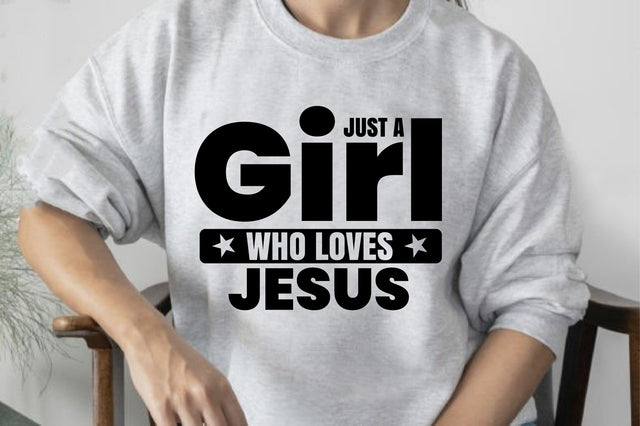 Just a Girl Who Loves Jesus SVG SVG orpitasn 