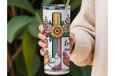 Just a Girl Who Loves Jesus Tumbler Wrap Sublimation DesignSVG 