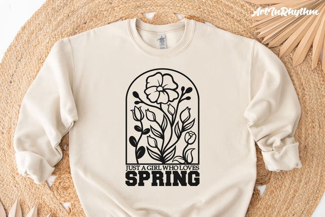 Just a girl who loves spring SVG Artinrhythm shop 