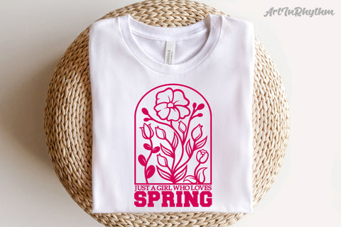 Just a girl who loves spring SVG Artinrhythm shop 