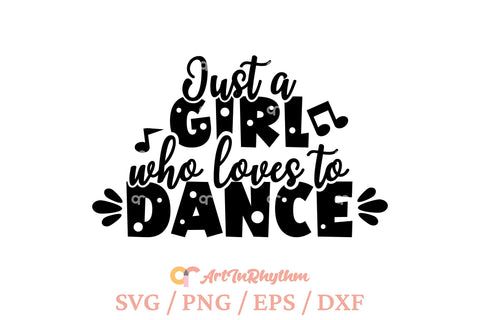Just a girl who loves to dance svg, I love dancing SVG Artinrhythm shop 