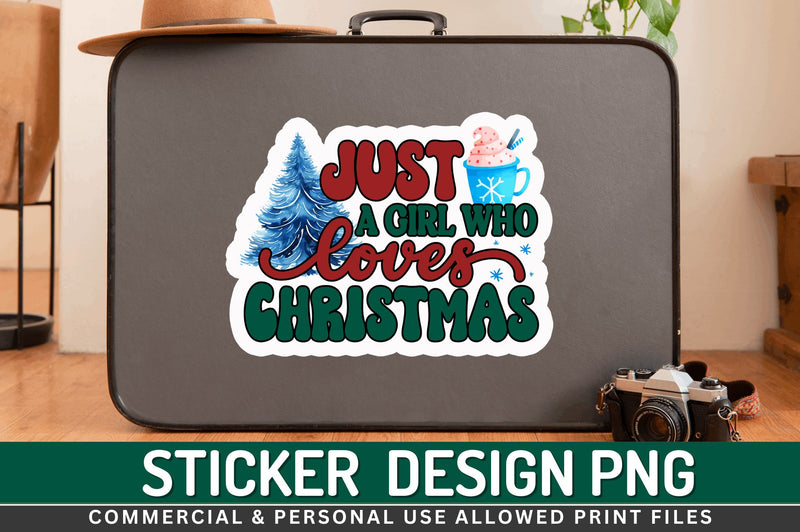 Just a girl who Stickers Design Sublimation Regulrcrative 