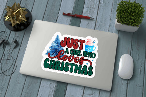 Just a girl who Stickers Design Sublimation Regulrcrative 